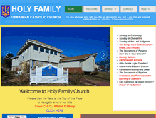 Tablet Screenshot of holyfamilyucc.com